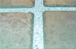 Grout under direct light
